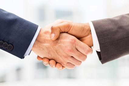 Professional Partners Shaking Hands