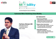Hyderabad Metro: Redefining Urban Mobility Shri Sarfaraz Ahmad, Managing Director, Hyderabad Metro Rail Limited.