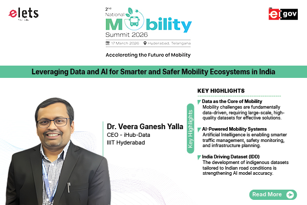 Dr. Veera Ganesh Yalla, CEO - IHub-Data, IIIT Hyderabad
