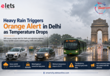 Heavy Rain Triggers Orange Alert in Delhi as Temperature Drops Delhi