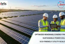 Evolve Green Targets 3 GW of Owned Renewable Assets by 2030 Engineers inspecting solar panels at a large utility-scale solar farm for Evolve Green Energies 3 GW renewable project.