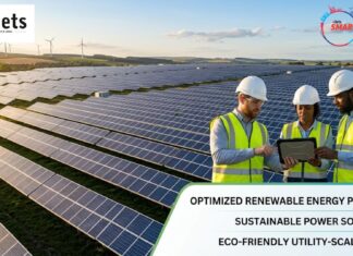 Evolve Green Targets 3 GW of Owned Renewable Assets by 2030 Engineers inspecting solar panels at a large utility-scale solar farm for Evolve Green Energies 3 GW renewable project.