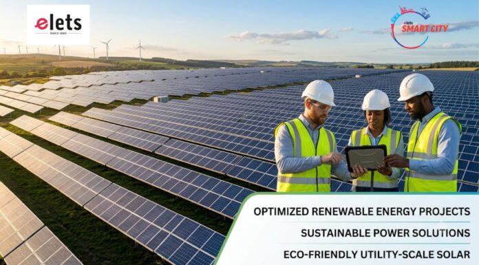 Evolve Green Targets 3 GW of Owned Renewable Assets by 2030 Engineers inspecting solar panels at a large utility-scale solar farm for Evolve Green Energies 3 GW renewable project.