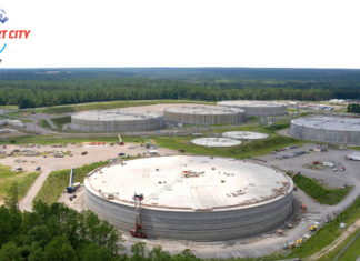 Kerala Seeks NGT Exemption on Liquid Waste Fund Mandate Aerial view of sewage treatment plant in Kerala illustrating NGT liquid waste management mandate dispute